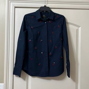 J. Crew Cherry Shirt